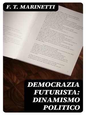 cover image of Democrazia futurista